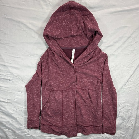 lululemon athletica Jackets & Blazers - Lululemon‎ Find Your Center Wrap Hoodie Berry Rust Red Womens 6 Athleisure